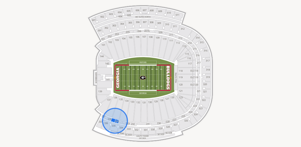 Sanford Stadium Seating Chart