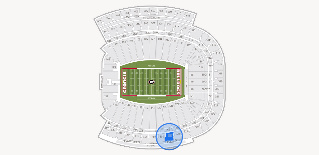 Sanford Stadium Seating Chart