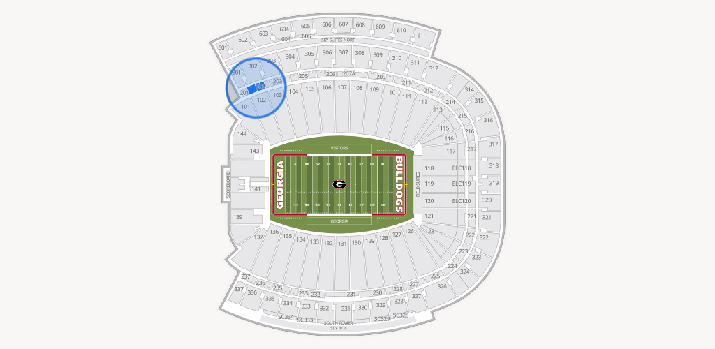 Sanford Stadium Seating Chart