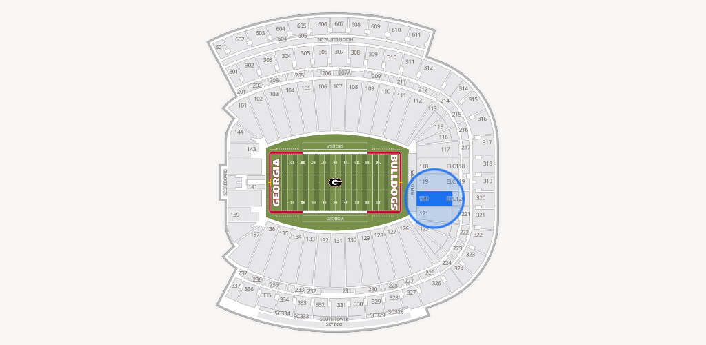 Sanford Stadium Seating Chart