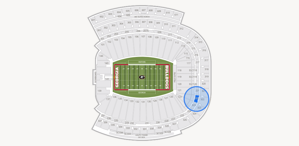 Sanford Stadium Seating Chart