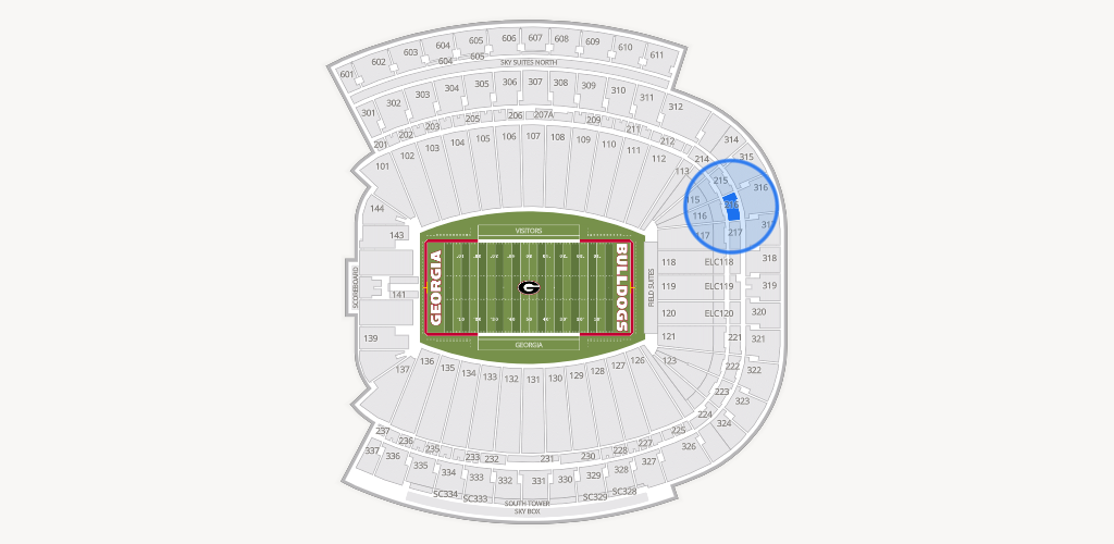 Sanford Stadium Seating Chart