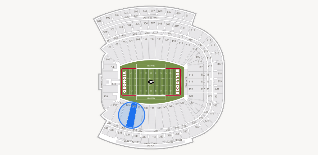 Sanford Stadium Seating Chart