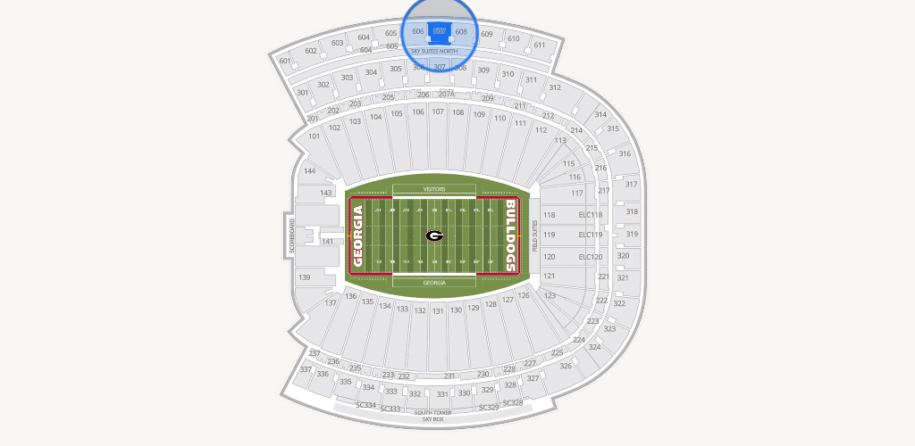 Sanford Stadium Seating Chart