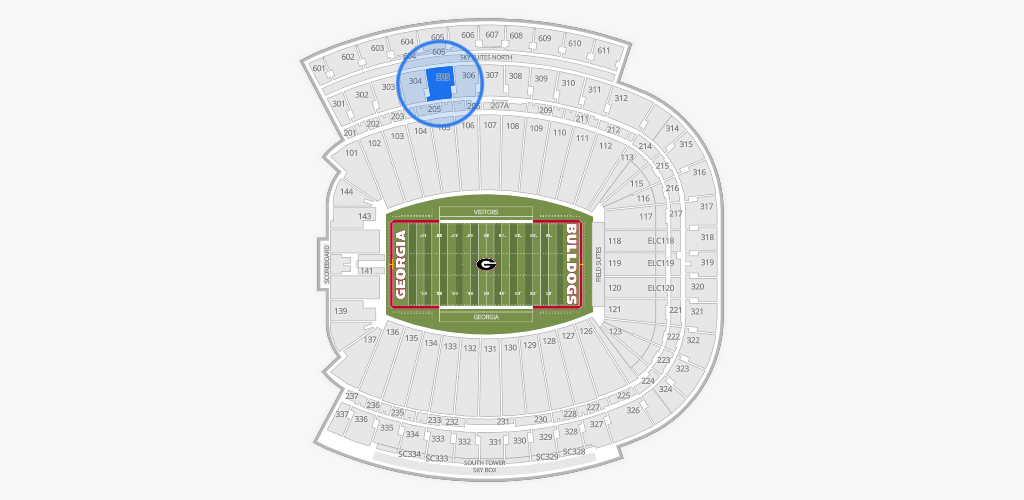 Sanford Stadium Seating Chart