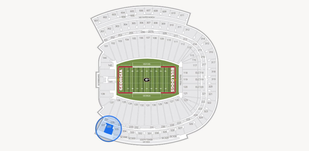 Sanford Stadium Seating Chart