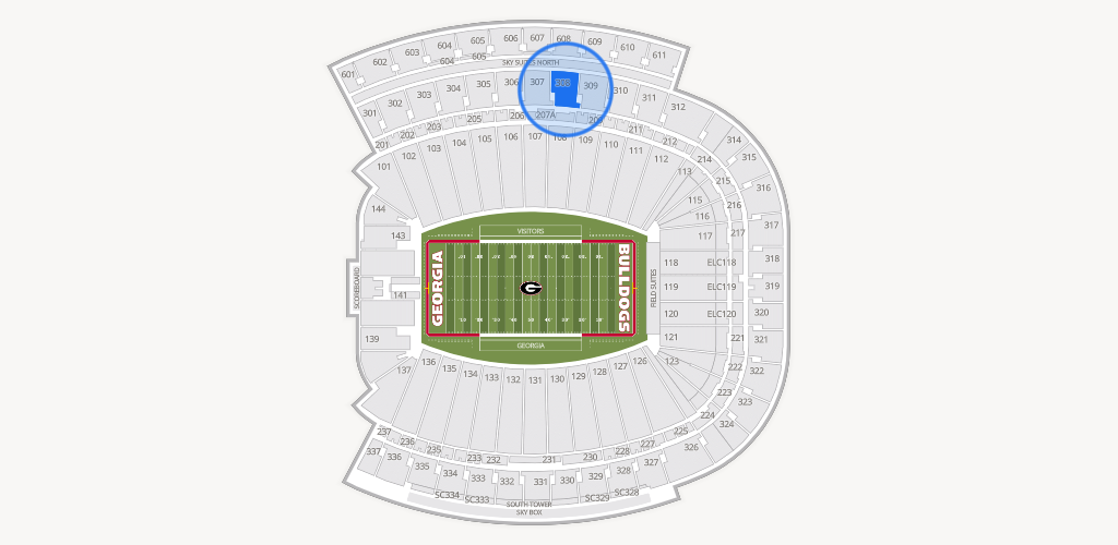 Sanford Stadium Seating Chart