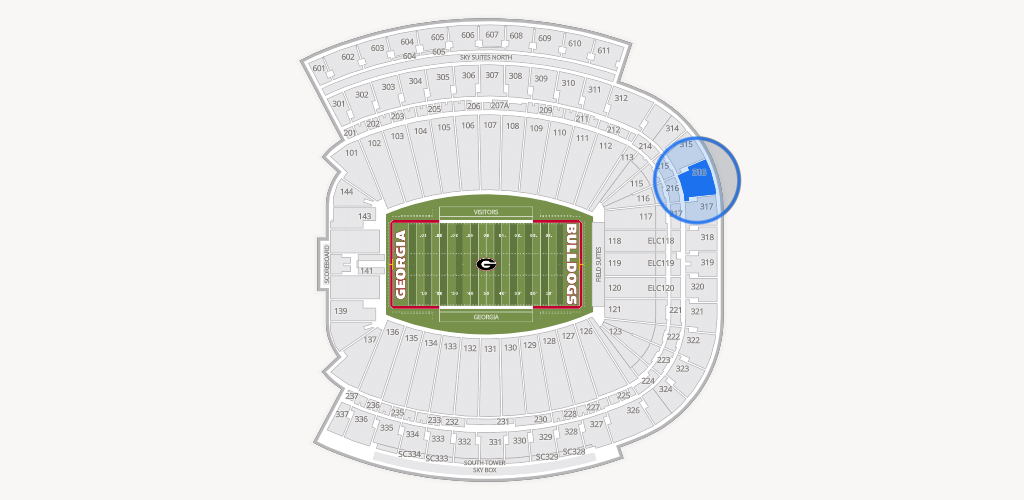 Sanford Stadium Seating Chart