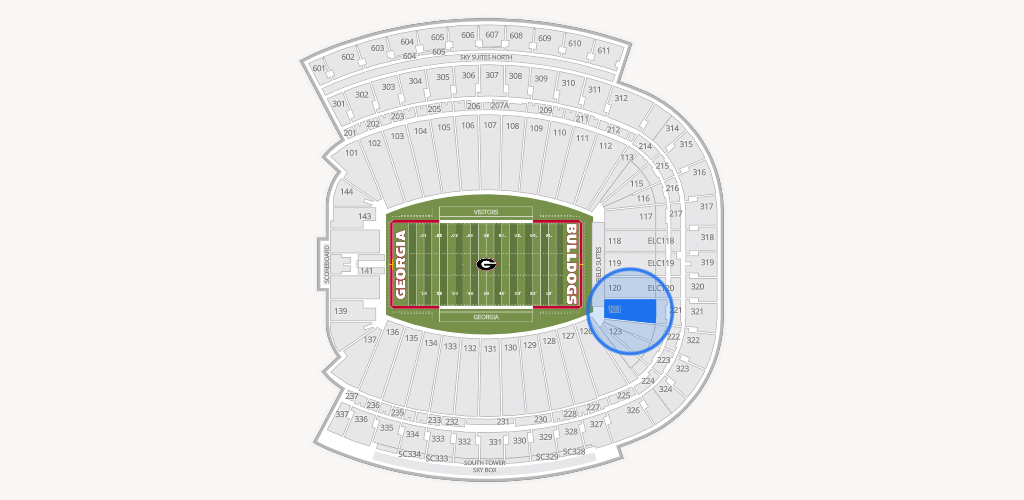 Sanford Stadium Seating Chart
