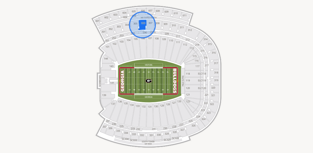Sanford Stadium Seating Chart