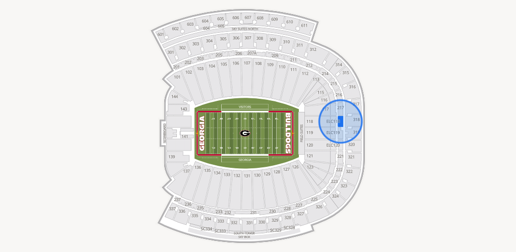 Sanford Stadium Seating Chart