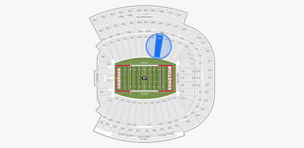 Sanford Stadium Seating Chart