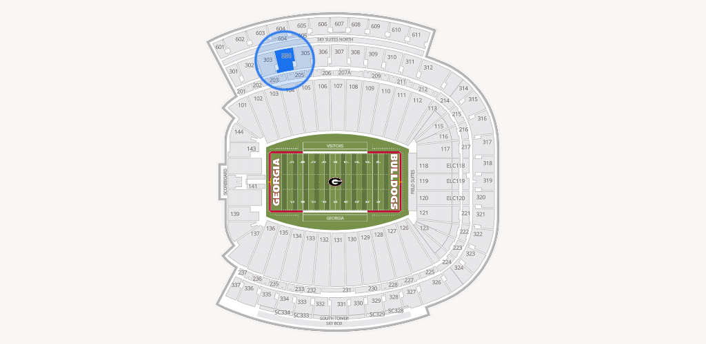 Sanford Stadium Seating Chart