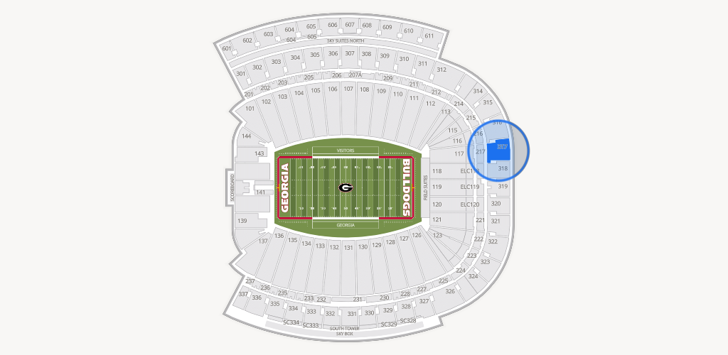 Sanford Stadium Seating Chart