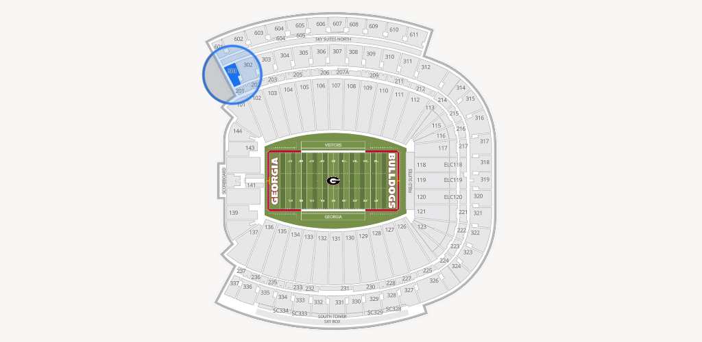 Sanford Stadium Seating Chart