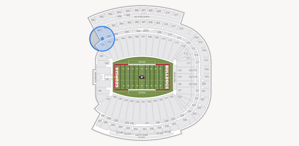 Sanford Stadium Seating Chart