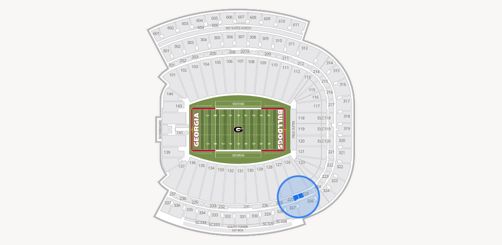 Sanford Stadium Seating Chart