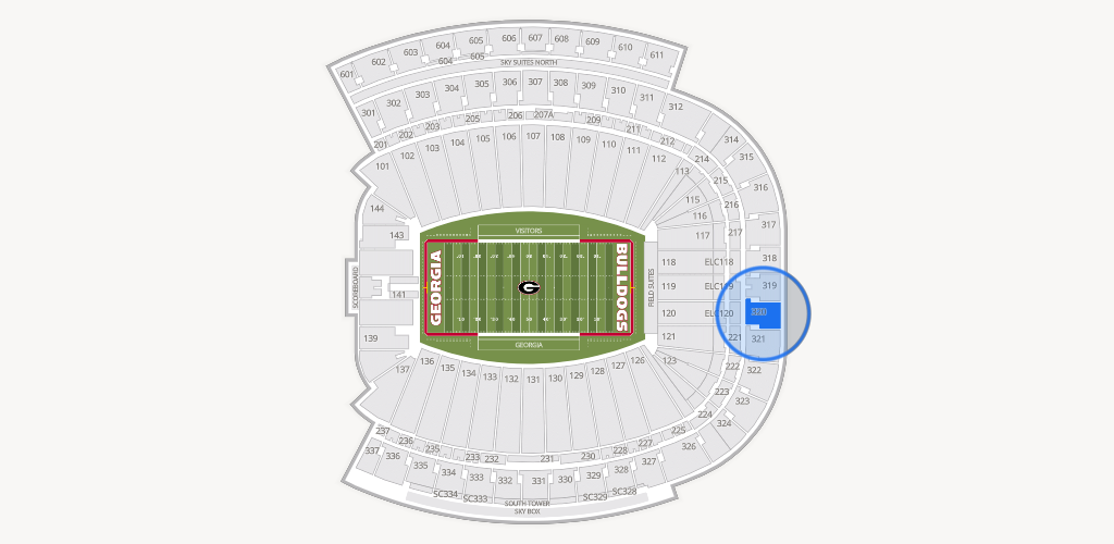 Sanford Stadium Seating Chart