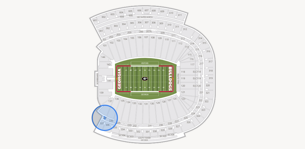 Sanford Stadium Seating Chart