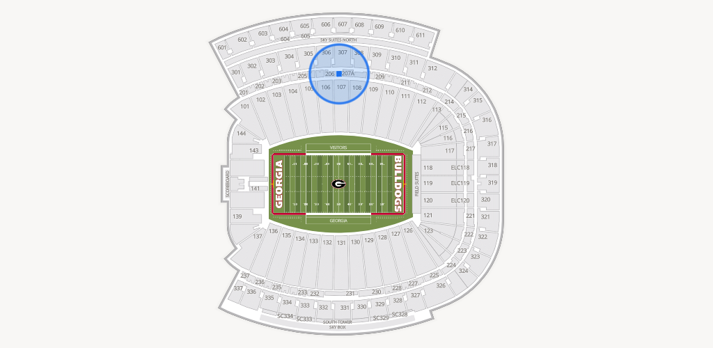 Sanford Stadium Seating Chart