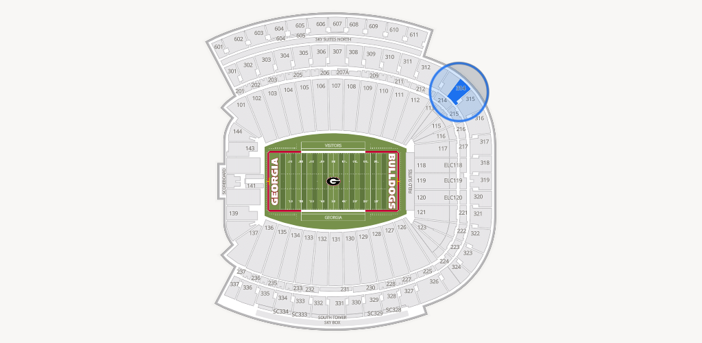 Sanford Stadium Seating Chart