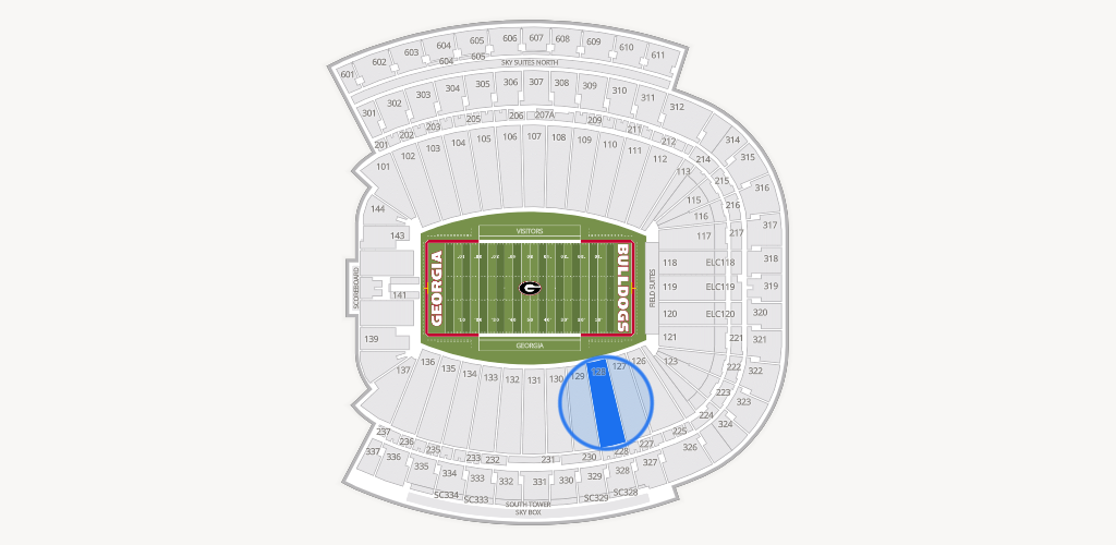 Sanford Stadium Seating Chart