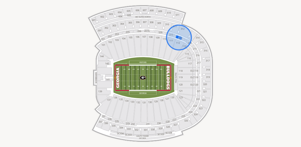 Sanford Stadium Seating Chart