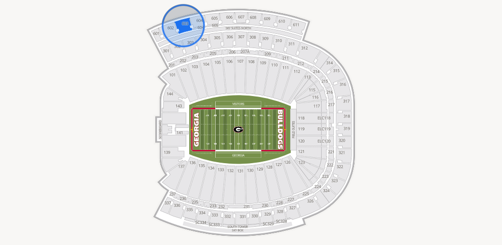 Sanford Stadium Seating Chart