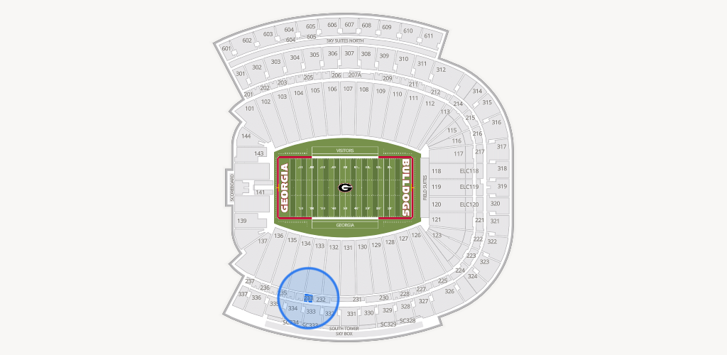 Sanford Stadium Seating Chart