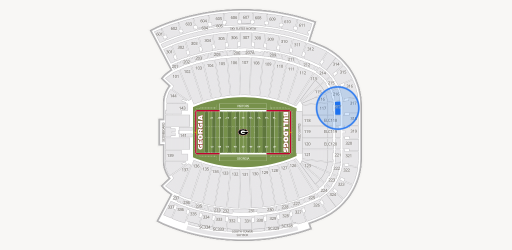 Sanford Stadium Seating Chart