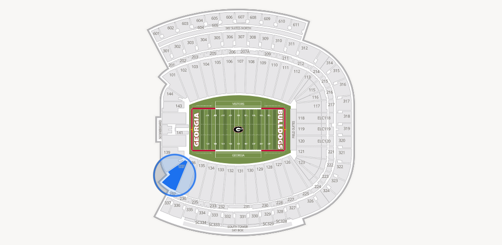 Sanford Stadium Seating Chart
