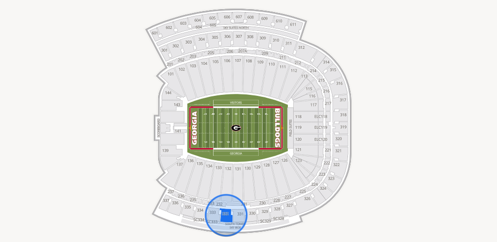 Sanford Stadium Seating Chart