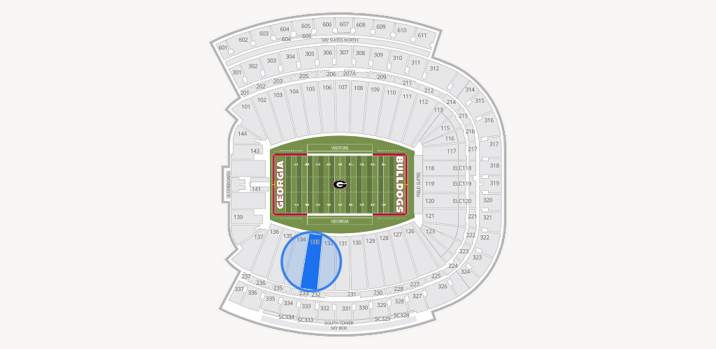 Sanford Stadium Seating Chart