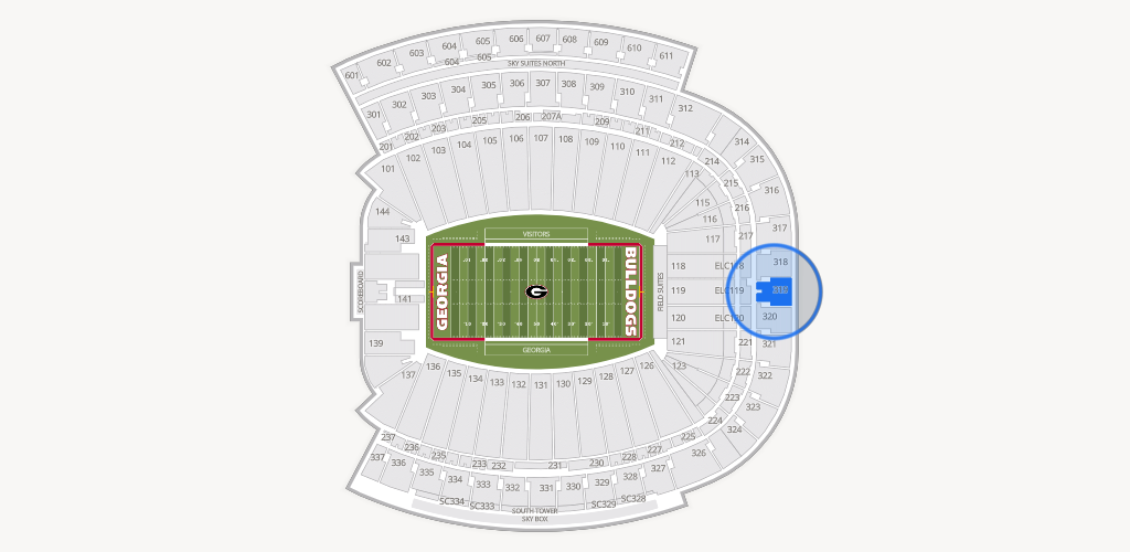Sanford Stadium Seating Chart