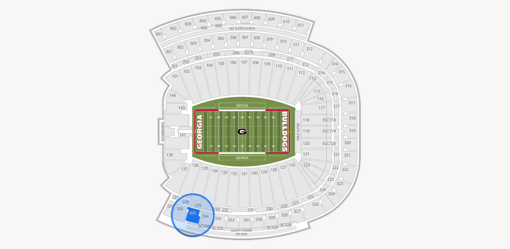 Sanford Stadium Seating Chart