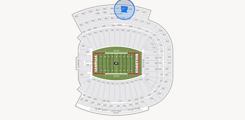 Sanford Stadium Seating Chart