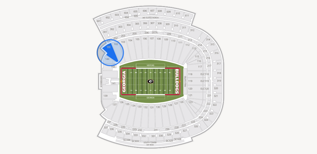 Sanford Stadium Seating Chart