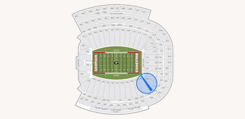 Sanford Stadium Seating Chart
