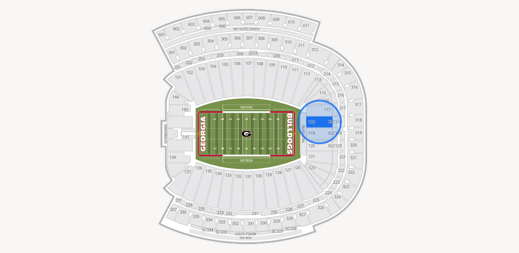 Sanford Stadium Seating Chart