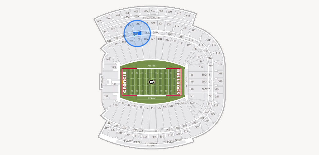 Sanford Stadium Seating Chart