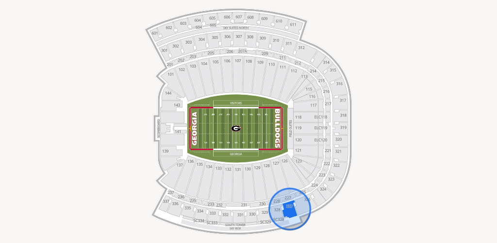 Sanford Stadium Seating Chart