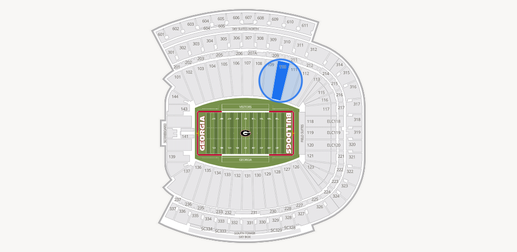 Sanford Stadium Seating Chart