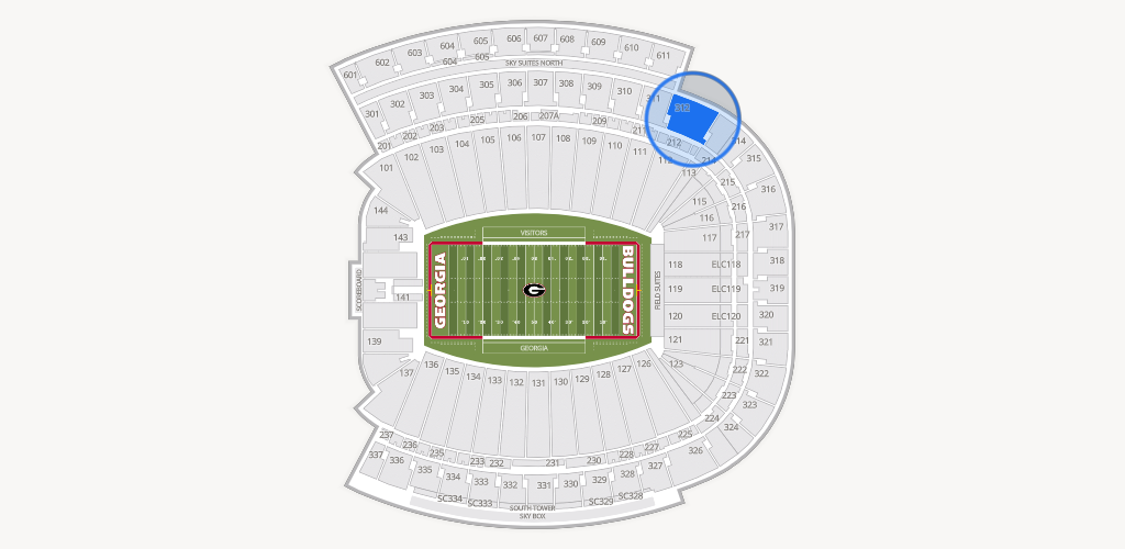Sanford Stadium Seating Chart