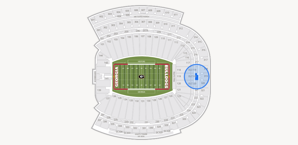 Sanford Stadium Seating Chart