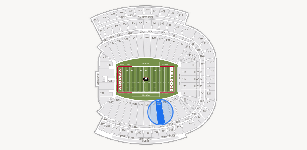 Sanford Stadium Seating Chart