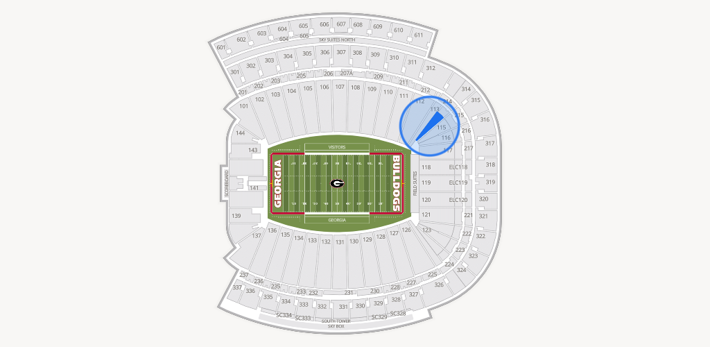 Sanford Stadium Seating Chart