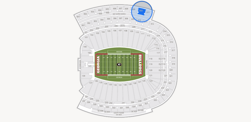 Sanford Stadium Seating Chart