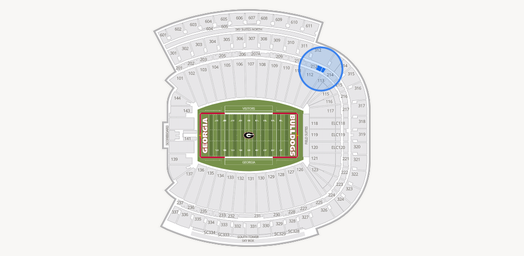 Sanford Stadium Seating Chart
