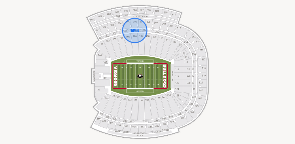 Sanford Stadium Seating Chart