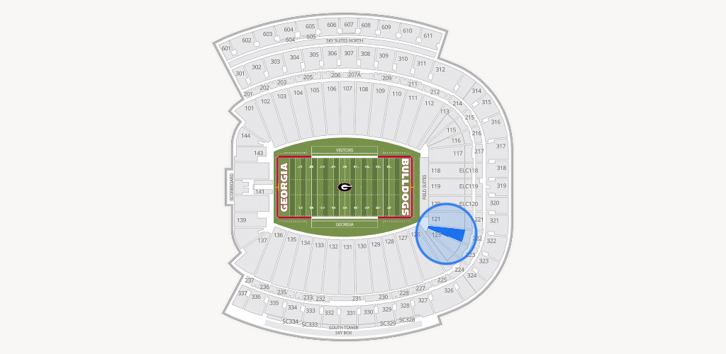 Sanford Stadium Seating Chart